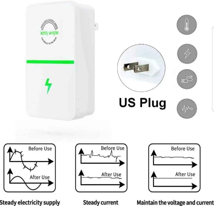 Économiseur d’Énergie Intelligent 5-en-1 – Réduisez vos factures et protégez vos appareils