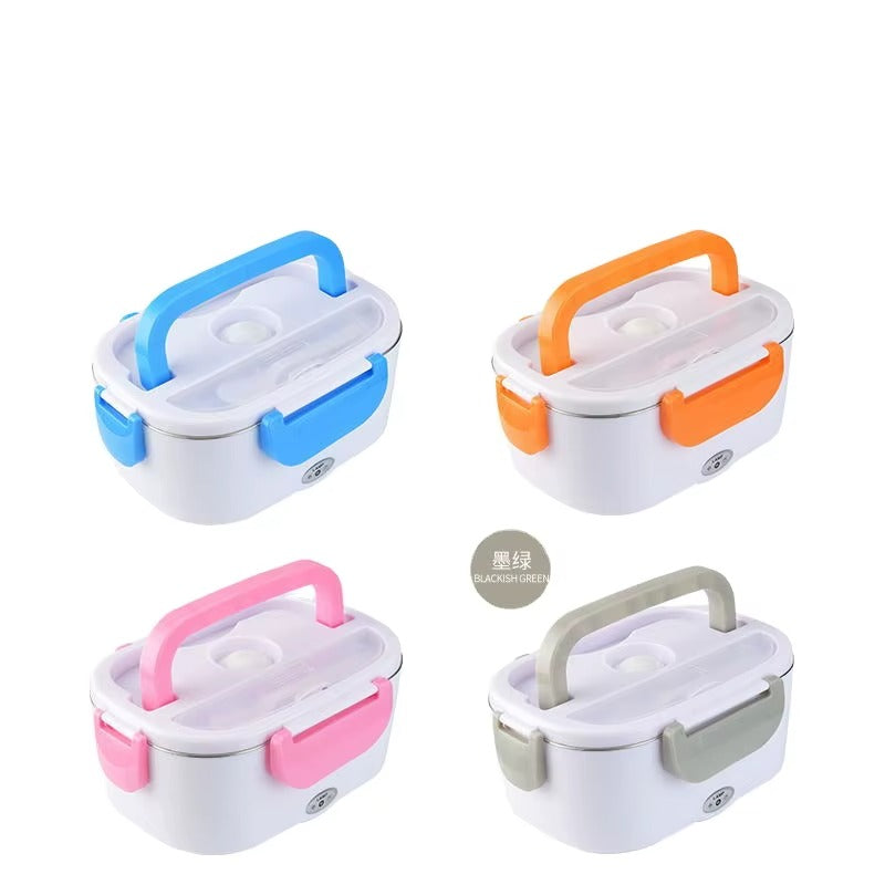 Boîte à lunch électrique chauffante SS304 — repas chaud partout, en 2–3 gestes