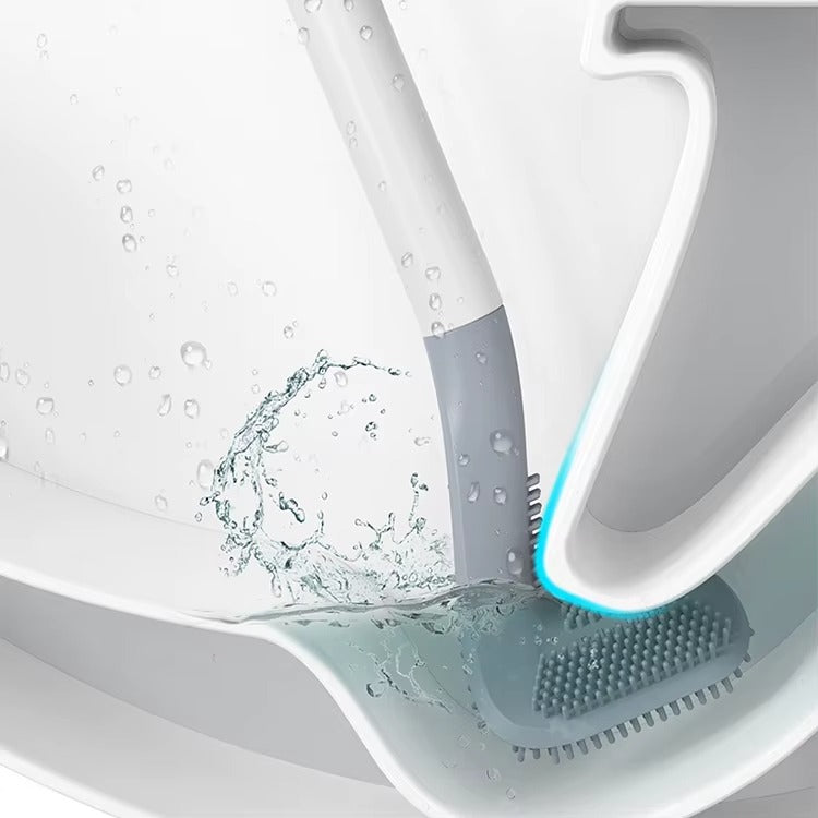 Brosse de Toilette en Silicone TPR – Hygiénique, Durable & Moderne (1 acheté = 1 offert)