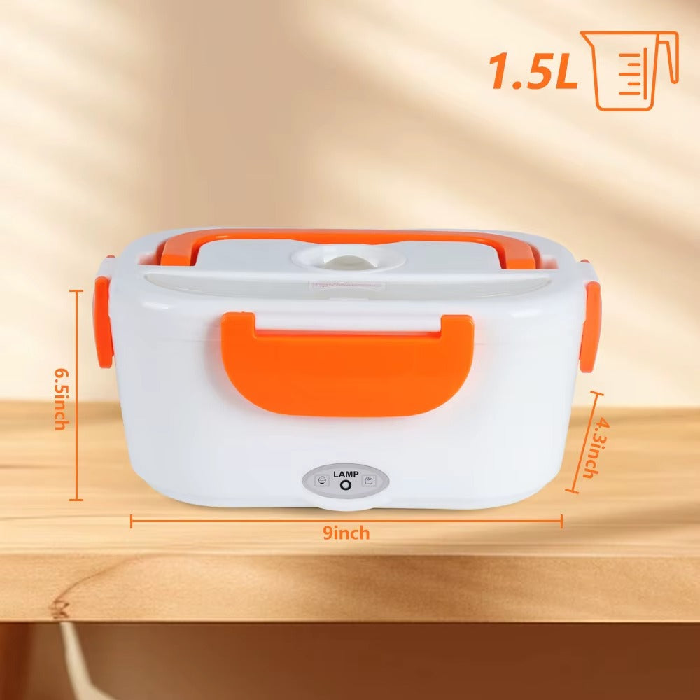 Boîte à lunch électrique chauffante SS304 — repas chaud partout, en 2–3 gestes