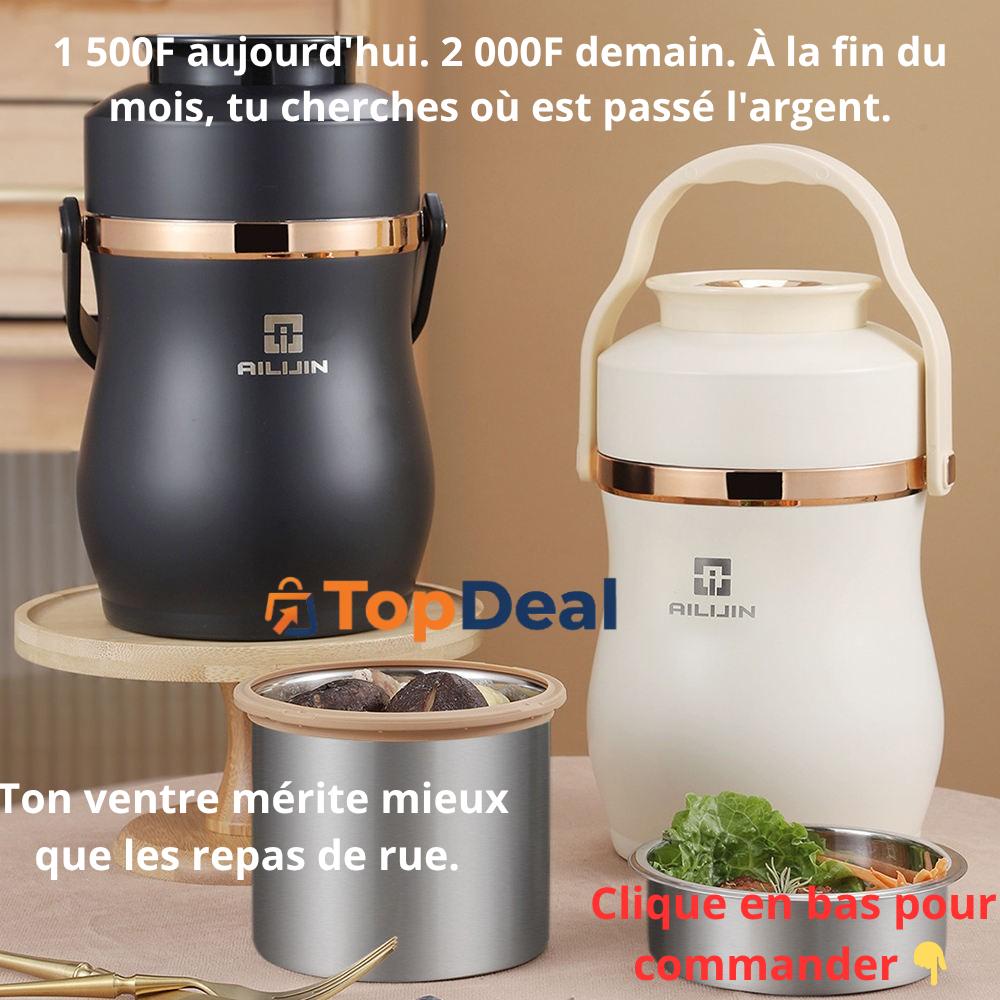 Tu prépares tôt le matin, mais ton repas est froid à midi ?