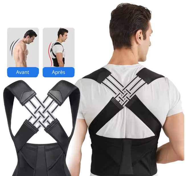 Correcteur de Posture Orthopédique Confort Premium