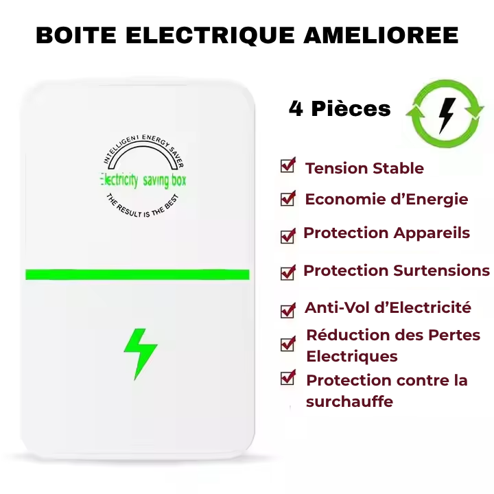 Économiseur d’Énergie Intelligent 5-en-1 – Réduisez vos factures et protégez vos appareils