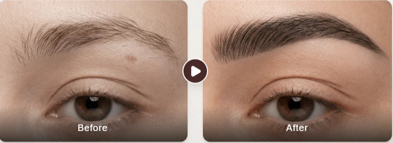 Stylo à sourcils effet Microblading 3D à 4 pointes
