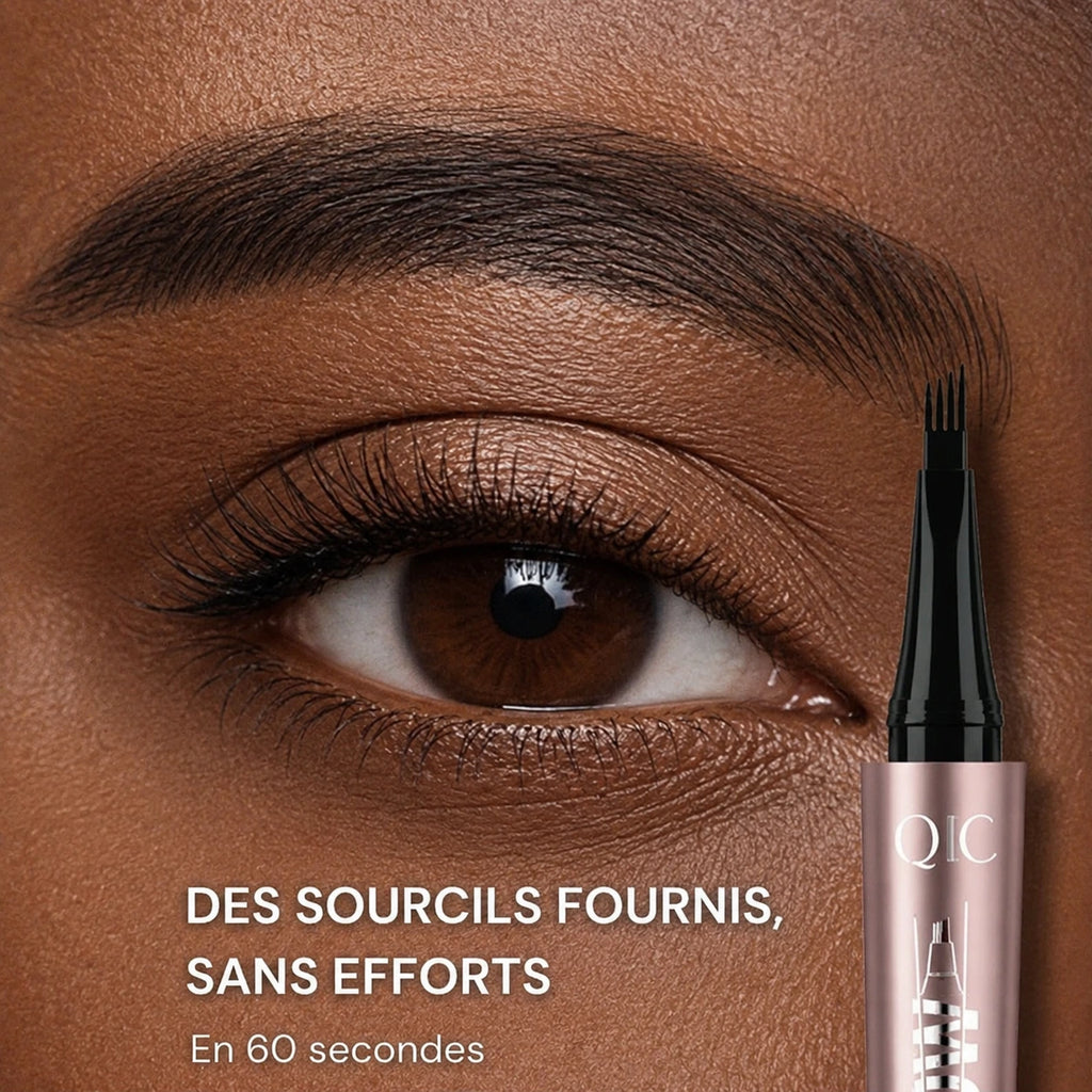 Stylo à sourcils effet Microblading 3D à 4 pointes
