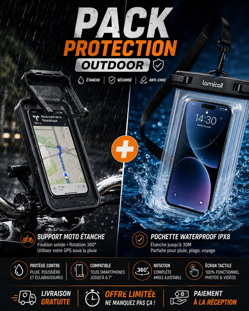 PACK PROTECTION SMARTPHONE OUTDOOR™