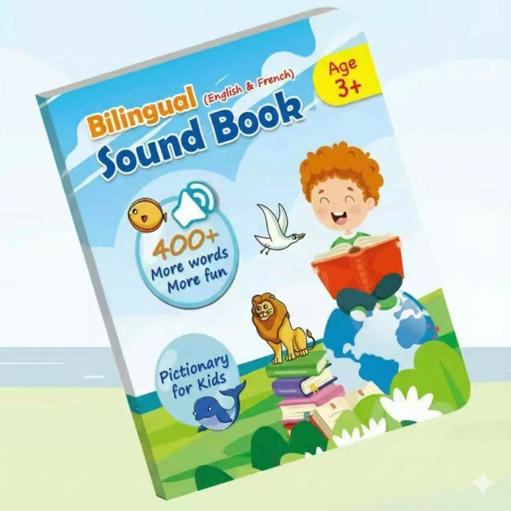 Livre Éducatif Sonore Bilingue (Français-Anglais) : L'Éveil Intelligent pour votre enfant dès 3 ans