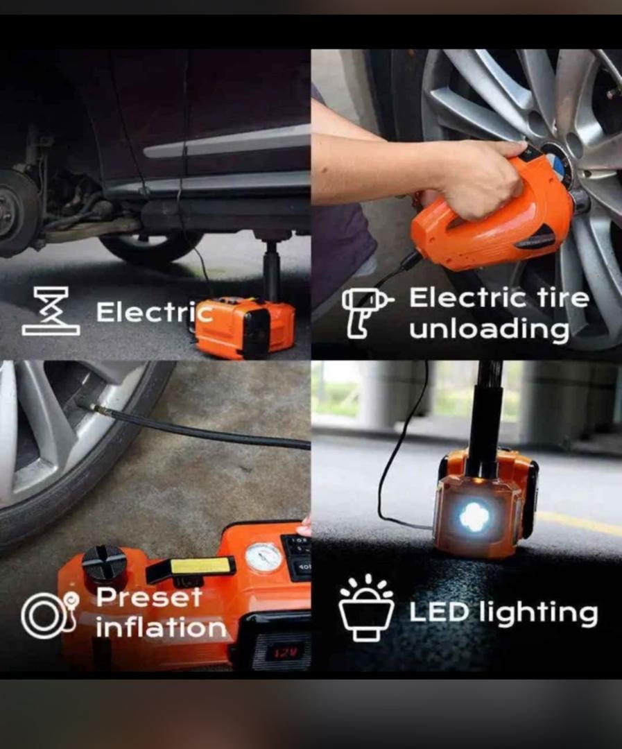 🚗 Kit De Cric Hydraulique Électrique 10 en 1 – Version 2025