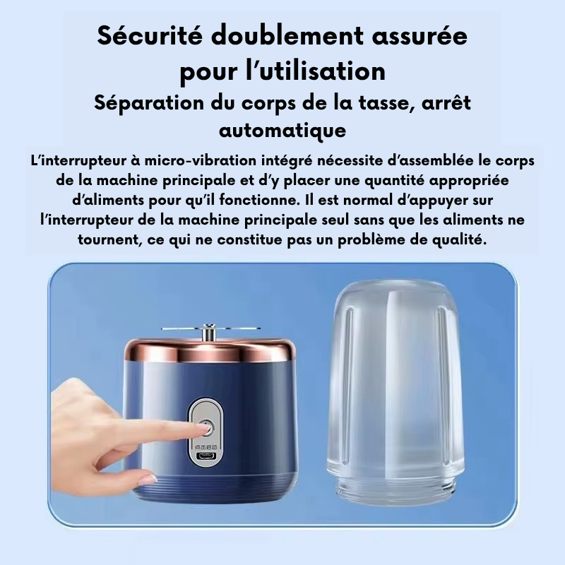 Mini Mixeur Portable & Rechargeable