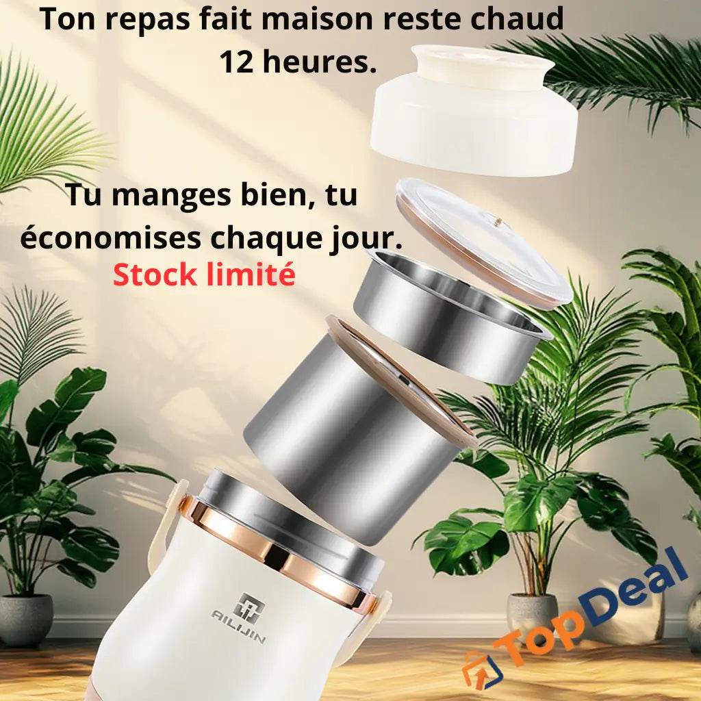 Tu prépares tôt le matin, mais ton repas est froid à midi ?