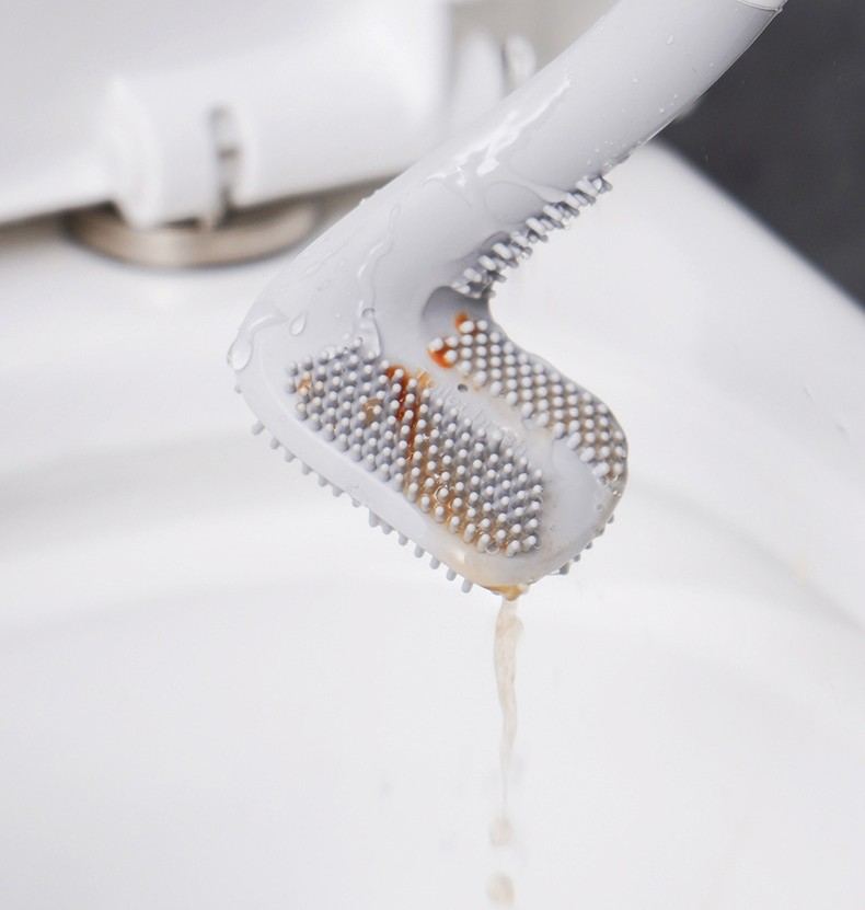 Brosse de Toilette en Silicone TPR – Hygiénique, Durable & Moderne (1 acheté = 1 offert)