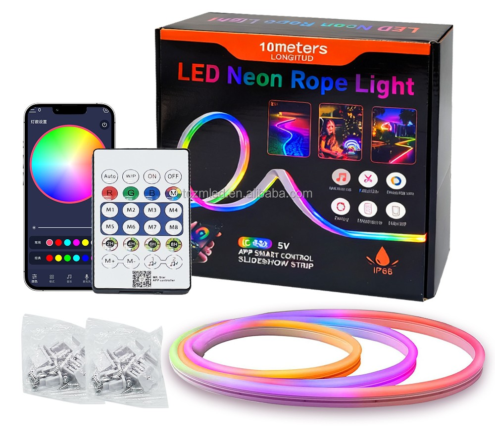 🌈 NeoLight™ RGB – La Bande LED Néon qui Transforme Votre Espace