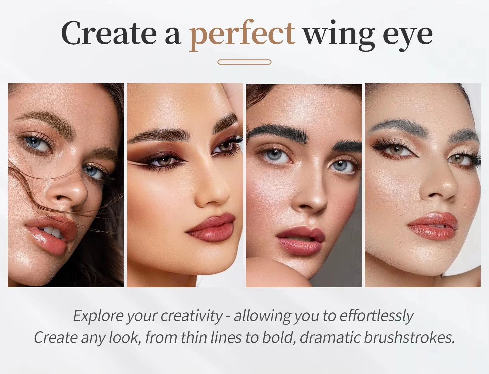 Stylo à sourcils effet Microblading 3D à 4 pointes