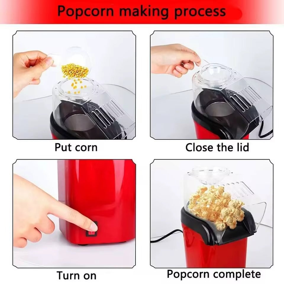 🍿 Machine à Popcorn Électrique – Offrez du Plaisir Sain à Votre Famille
