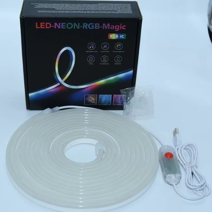 🌈 NeoLight™ RGB – La Bande LED Néon qui Transforme Votre Espace