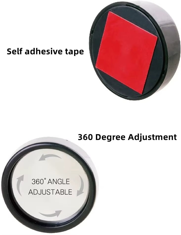 🚘 Rétroviseur Convexe Anti-Angles Morts – Sécurité Maximale pour Moto & Voiture