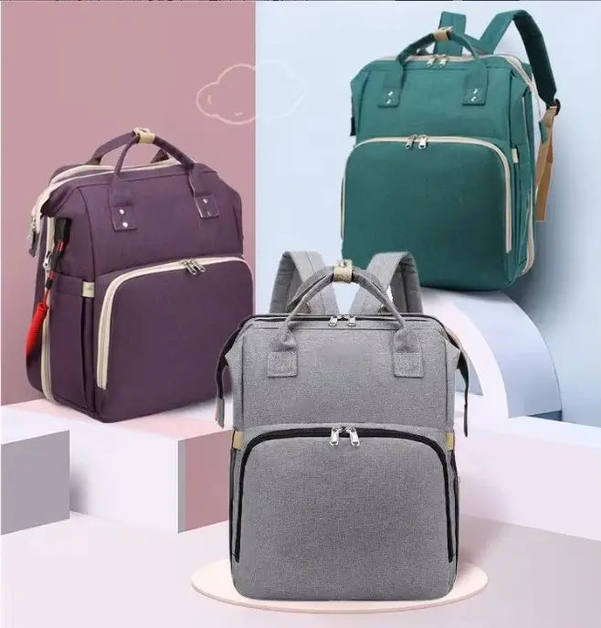 Sac à Langer 3-en-1 avec Lit Bébé Pliable