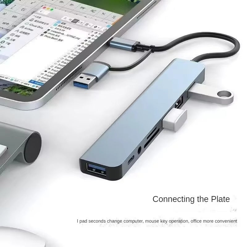 🌐 Hub USB Type-C 8 en 1 – Polyvalence et Économie en un seul appareil