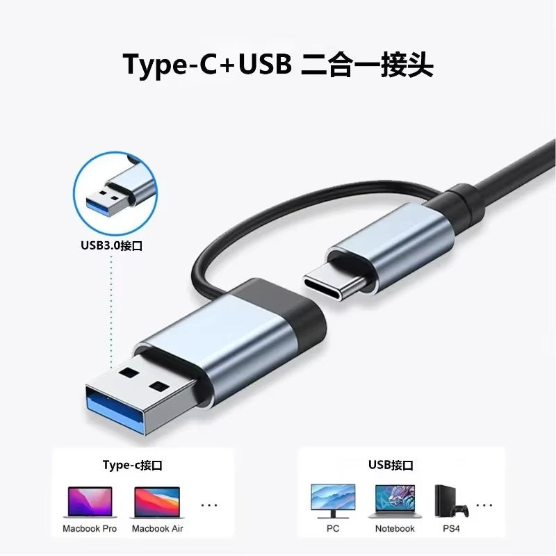 🌐 Hub USB Type-C 8 en 1 – Polyvalence et Économie en un seul appareil