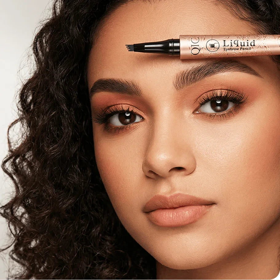 Stylo à sourcils effet Microblading 3D à 4 pointes